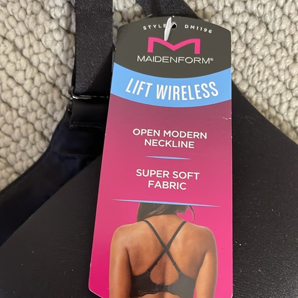 MAIDENFORM BLACK BRA - Picture 3 of 6